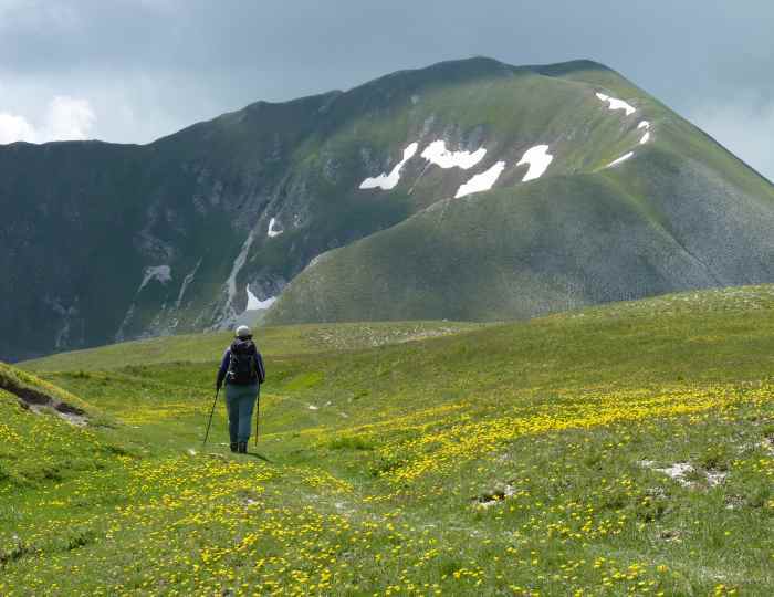 Walking in the Sibillini Mountains